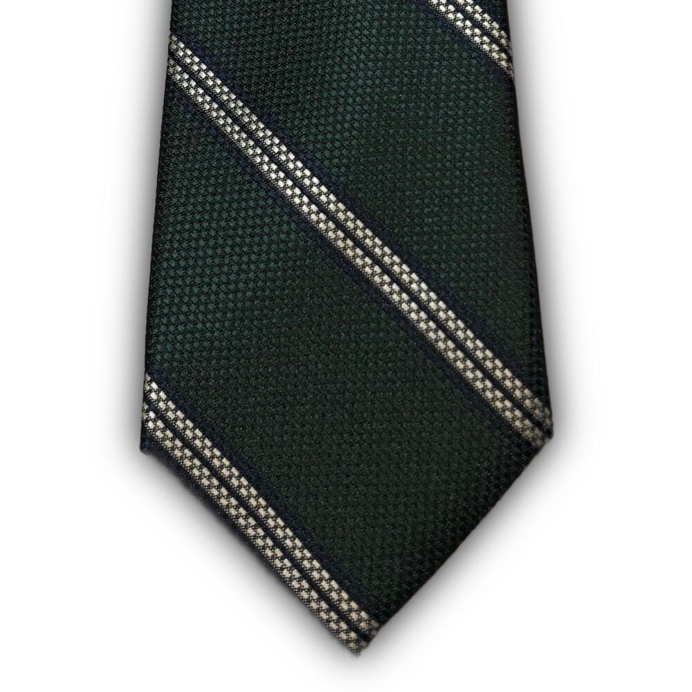 Perry Ellis Portfolio silk necktie green